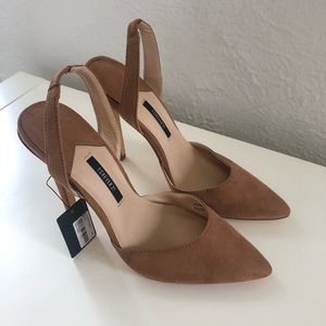 NWT | Forever 21 Taupe Slingback Pumps | Size 6.5